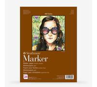 Strathmore Marker Paper Pad 9 x 12-inch 50# Smooth, Acrylic, Multicoloured, 0.15 x 8.9 x 11.9 cm