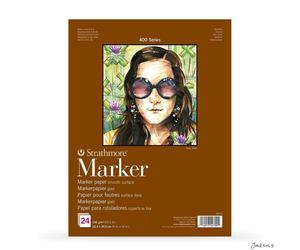 Strathmore 400 Series Marker Pad Paper 190gsm 24 Sheets 9x12in For Art Markers