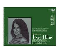 Strathmore 400 Series Sketch Pad, Toned Blue, 18x24 inch, 24 Sheets - Artist Sketchbook for Drawing, Illustration, Art Class Students