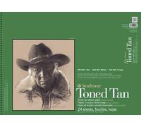 Strathmore 400 Series Sketch Pad, Toned Tan, 18x24 inch, 24 Sheets - Artist Sketchbook for Drawing, Illustration, Art Class Students