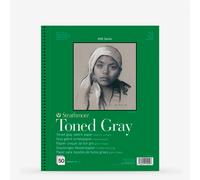 Strathmore 400 Toned 118gsm Paper Spiral Bound Sketchpad, Fine Grain, 11 x 14 in, 24 Sheets, Ideal for Professionals & Students