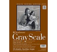 Strathmore Artist Gray Scale Pad 400 Series STR-4400-012 No.80 216gsm 15 Sheets 12x18in