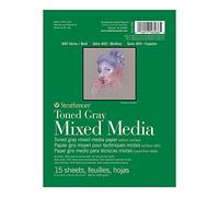 Strathmore Artist Mixed Media Pad 400 Series, Toned Gray, 300 gsm, 6x8 in