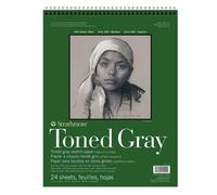 Strathmore 400 Toned 118gsm Paper Spiral Bound Sketchpad, Fine Grain, 11 x 14 in, 24 Sheets, Ideal for Professionals & Students
