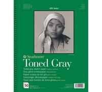 Strathmore 400 Series Toned Gray Sketch Pad - 9" x 12", 50 Sheets, 118gsm