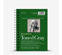 Strathmore : 400 Series : Toned Grey : Sketch Pad : 5.5x8.5in : 50 Sheets