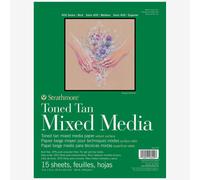 Strathmore : 400 Series : Toned Tan : Mixed Media Pad : 300gsm : 9x12in