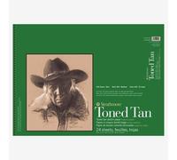 Strathmore 400 Toned 118gsm 11 x 14in Sketching Drawing Paper Pad, Fine Grain, Spiral Bound, 24 Sheets, Ideal for Professional Artists & Students