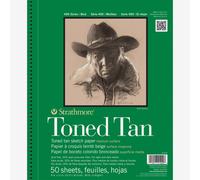 Strathmore : 400 Series : Toned Tan : Sketch Pad : 9x12in : 50 Sheets