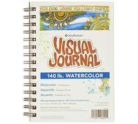 Strathmore 400 Series Visual Watercolor Journal, 140 LB Cold Press, Paper, White, 5.5"x8"