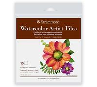 Strathmore 400 Series Watercolor Artist Tiles, Cold Press, Paper, White, 4"X4"