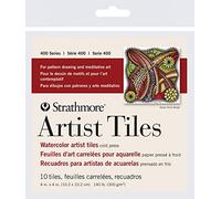 Strathmore 400 Series Watercolor Artist Tiles, Cold Press, Paper, White, 4"X4"