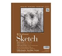 Pro-Art 457773 Strathmore Spiral Sketch Book 9 in. x 12 in. -100 Sheets