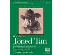 Strathmore 400 Toned 118gsm 11 x 14in Sketching Drawing Paper Pad, Fine Grain,