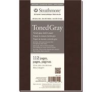 Strathmore 400 Toned 118gsm Paper Soft Cover Sketchbook, Fine Grain, 5.5 x 8.5 in, 56 Sheets, Ideal for Professionals & Students