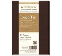 Strathmore 400 Toned 118gsm Paper Soft Cover Sketchbook, Fine Grain, 5.5 x 8.5 in, 56 Sheets, Ideal for Professionals & Students
