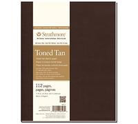 Strathmore 400 Toned 118gsm Paper Soft Cover Sketchbook, Fine Grain, 7.75 x 9.75 in, 56 Sheets, Ideal for Professionals & Students