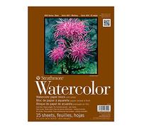 Strathmore Watercolor Paper Pad 9 x 12-inch, 15 Sheets, White, 9"X12"