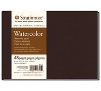 Strathmore Watercolour Paper Book 400 - Hardbound, 300gsm Cold-Pressed, 5.5 x 8.5 in, 24 Sheets