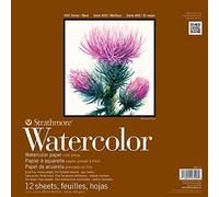 Strathmore Watercolor Paper Pad 400 Series - 300 gsm, 12 x 12 in, 12 Sheets, White