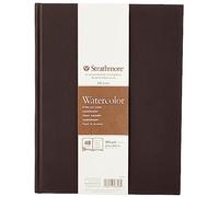Strathmore 400 Watercolour Hardbound 300gsm Paper Book, Cold-Pressed, 8.5 x 11 in, 24 Sheets, Ideal for Professionals & Students