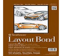 Strathmore (411-14 STR-411-14 50 Sheet No.16 Bright White Layout, 14 by 17", 14"x17"