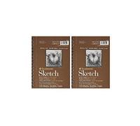 Strathmore 455800 60-Pound 100-Sheet Strathmore Sketch Paper Pad 5.5 by 8.5-Inch (2-Pack)