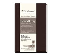 Strathmore Artist Hardbound Art Journal 469-105 – 128 Pages, Toned Gray Paper, 5.5 x 8.5"