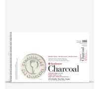 Strathmore : 500 Series : Charcoal Paper Pad 95gsm : 12x18in : White