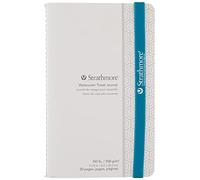 Strathmore 500 Series Watercolor Travel Journal, Cold Press, 5" x 8", 20 Pages, White