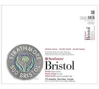 Strathmore (580-82 500 Series Bristol, 2-Ply Vellum Surface, 14"x17", Gray, 15 Sheets