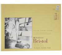 Strathmore Bristol Smooth Paper Pad 19 x 24-inch, 20 Sheets, Ribbon Bound, 19"x24"