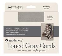 Strathmore Cards and Envelopes 5-inch x 6.875-inch 10 kg-Toned Gray