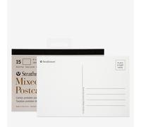 Strathmore Mixed Media Postcards, 15 Blank 4x6 inch Postcards ready to paint and send (704-8)