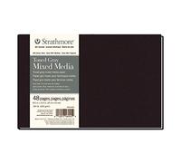 Strathmore Paper 469-405 Hardbound Mixed Media Art Journal, 8.5"x5.5", Toned Gray