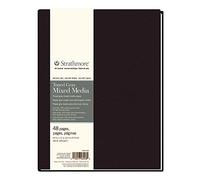 Strathmore Paper 469-408 Hardbound Mixed Media Art Journal, 8.5"x11", Toned Gray