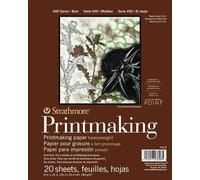 Strathmore Artist Printmaking Paper Pad 400 Series Heavyweight 280gsm 20 Sheets White 8 x 10 in