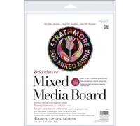 Strathmore Mixed Media Boards 4 kg-11-inch x 14-inch, Paper, White, 11x14