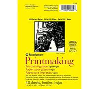 Pro-Art Strathmore Printmaking Paper Pad 5 x 7-inch, 40 Sheets, White, 5x7