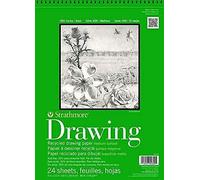 Strathmore Recycled Drawing Paper Pad Wire Bound 9"X12"-80lb, 24 Sheets -62443900