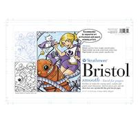 Strathmore Artist Bristol Pad 25-611 200 Series Smooth 270gsm 24-sheet 11x17 Blue-lined