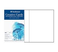 Strathmore STR-105-260 Fluorescent Bulk (50 Pack), Paper, Flourescent White w/White Deckle, 50 Cards & Envelopes
