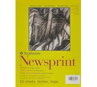 Strathmore STR-307-809 50 Sheet Rough Newsprint Pad, 9 by 12"
