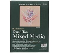 Strathmore Artist Mixed Media Pad 400 Series Toned Tan 300 gsm 9 x 12 in