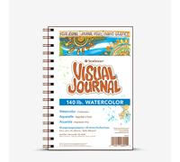 Strathmore 400 Series Visual Watercolor Journal, 140 LB Cold Press, Paper, White, 5.5"x8"