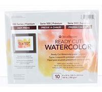 Strathmore Watercolour Paper Pack 8 x inch 10 Sheets, Acrylic, Multicoloured, 9.9 x 7.9 x 0.1 cm