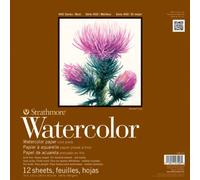 Strathmore Watercolor Paper Pad x inch, 12 Sheets, White, 12x12