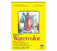 Strathmore Watercolor Spiral Paper Pad 11 x 15-inch, 12 Sheets, White, 11"X15"
