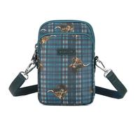 Strathurie Highland Cow Print Highland Crossbody Shoulder Bag - Blue