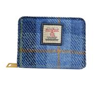 Strathurie of Scotland Harris Tweed Purse Small (Skye Blue)